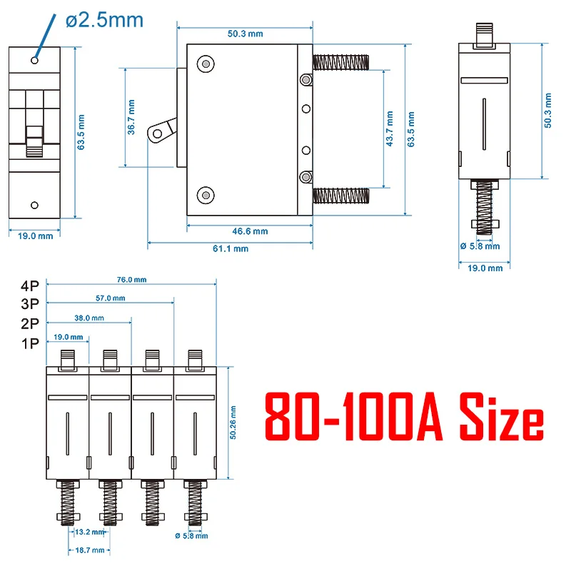 Гидравлический электромагнитный автоматический выключатель медицинская