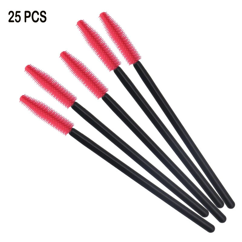 06 50pcs Disposable Eyelash Brush Makeup Brushes Mascara Wands Applicator Spoolers Eyebrow Brush For Eyelash Extension Makeup Tools - Handle Color: 06