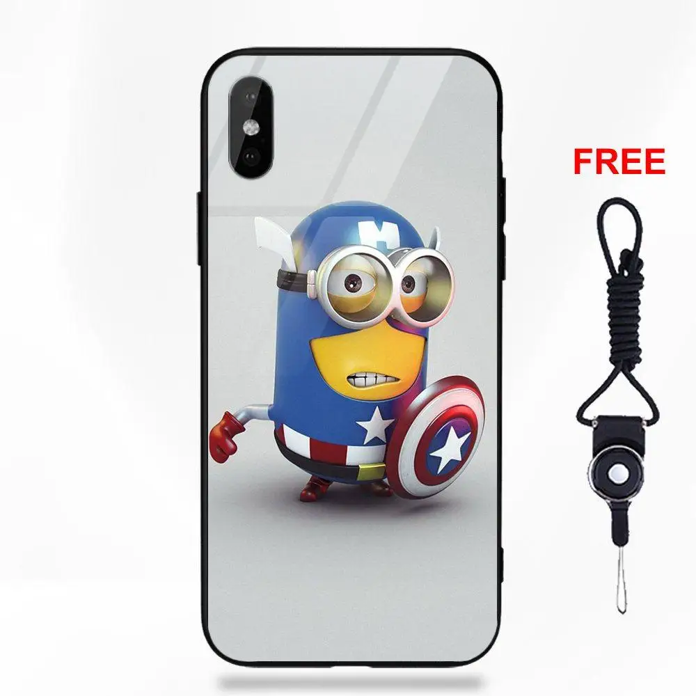 Gru Kids Minions D Me Мягкий ТПУ оправа закаленное стекло 2018 Новое поступление для Apple iPhone 5