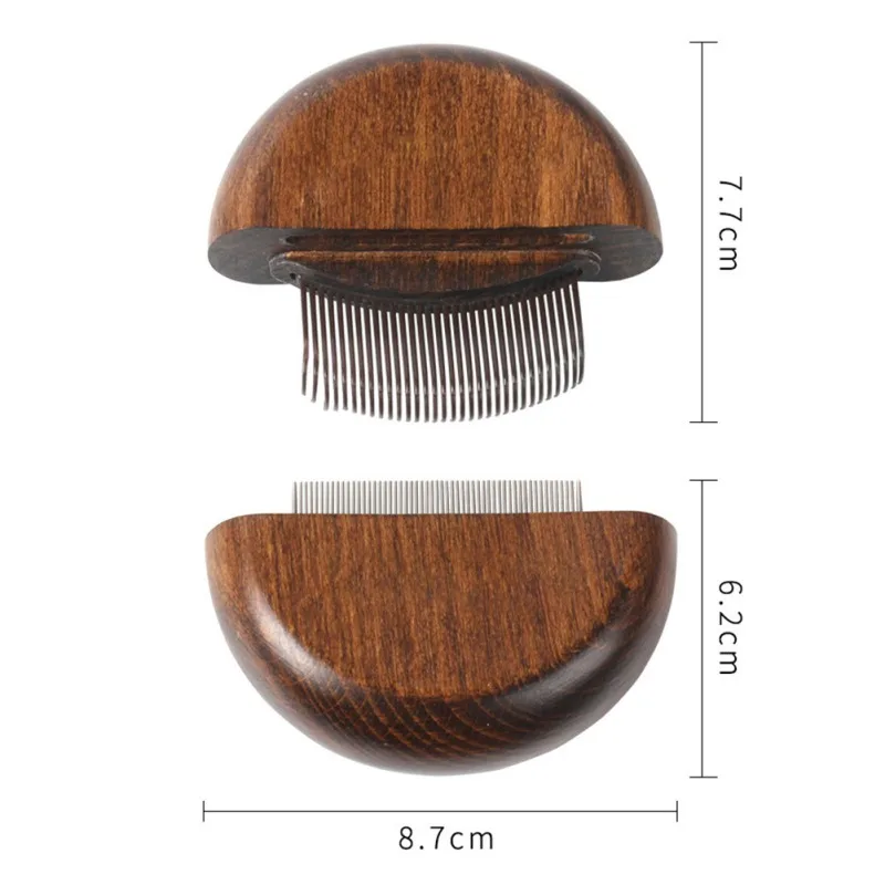 

Two In One Pets Accessories Cat Portable Knot-Opening Grooming Combs Wooden Handle Multifunctional Hair Removal Tools Dropship