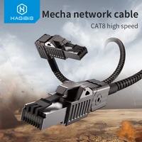 hagibis cat8 ethernet cable super speed rj45 network cable 40gbps patch cord sftp cat 8 lan with alloy connector for router pc