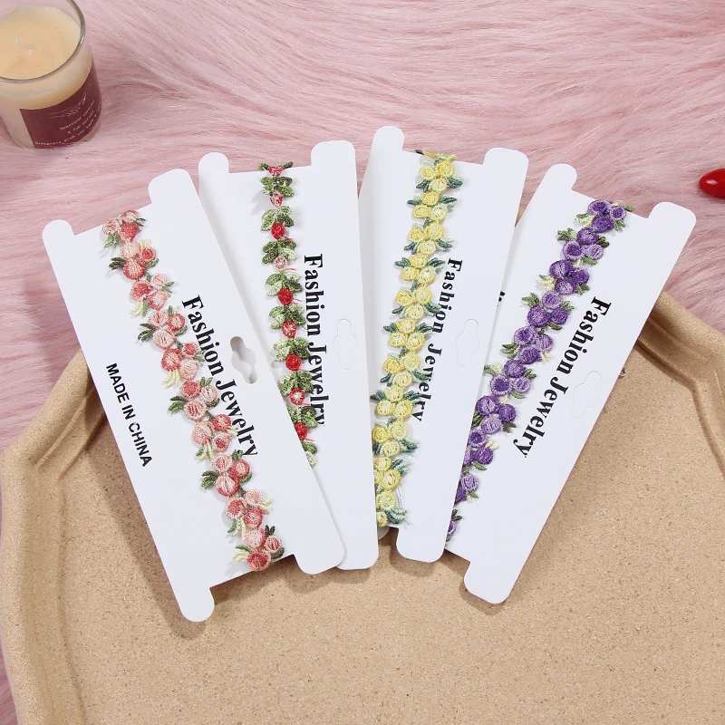 2020 новое ожерелье чокер с маргариткой разноцветная кружевная полоса Женский