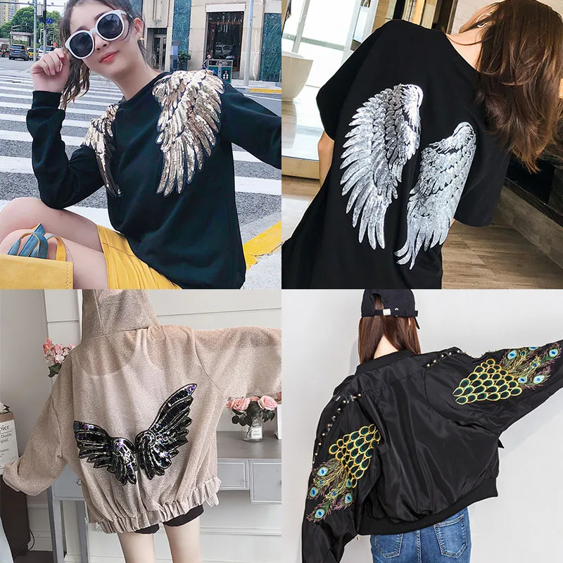 Нашивки для шитья нашивки на одежду платье крылья ангела аппликация одежды