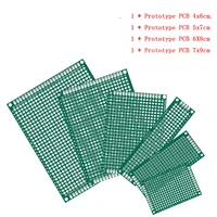 4pcslot 4x6 5x7 6x8 7x9 double sided pcb board prototype kit protoboard for diy soldering project compatible with arduino kit