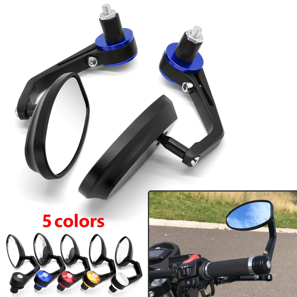 Зеркала заднего вида для мотоцикла 7/8 дюйма алюминиевая ручка Kawasaki ZX636R GTR1400 H2R ZRX1200