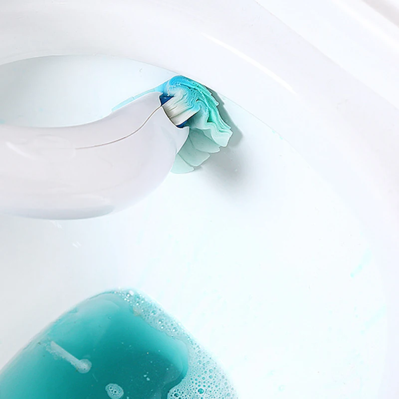 Одноразовая щетка для унитаза можно выбросить без мертвых углов туалет с