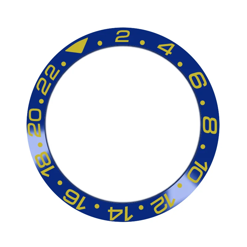 

Watch repair tool parts 38mm high quality blue ceramic bezel rotation for 40mm spare parts automatic watch Q21