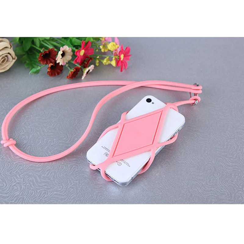 Универсальный силиконовый чехол для мобильного телефона ремешок держатель