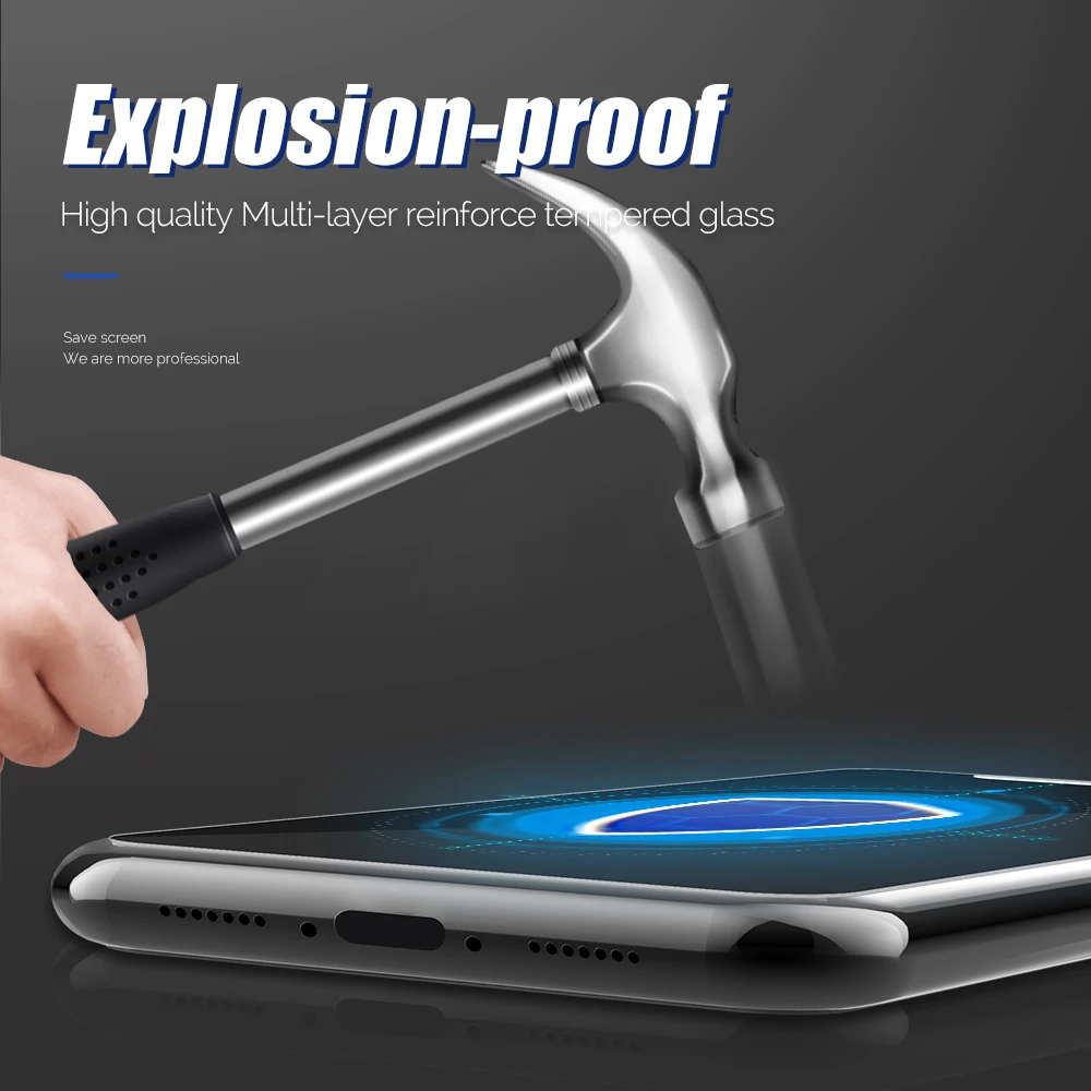 [5 шт. в упаковке] закаленное стекло для iPhone 11 Pro X XS XR Max Защитная пленка экрана 8 7 6 6s