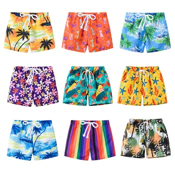 2-10 Yrs Boys Girls Shorts Summer Teen Boys Swimming Shorts Kids boys shorts Children Pants Print Panties Beach Holiday Shorts 1