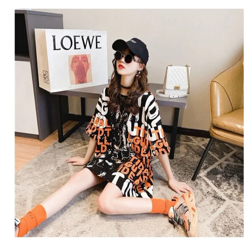 Футболка женская оверсайз с надписью модная шикарная рубашка коротким рукавом