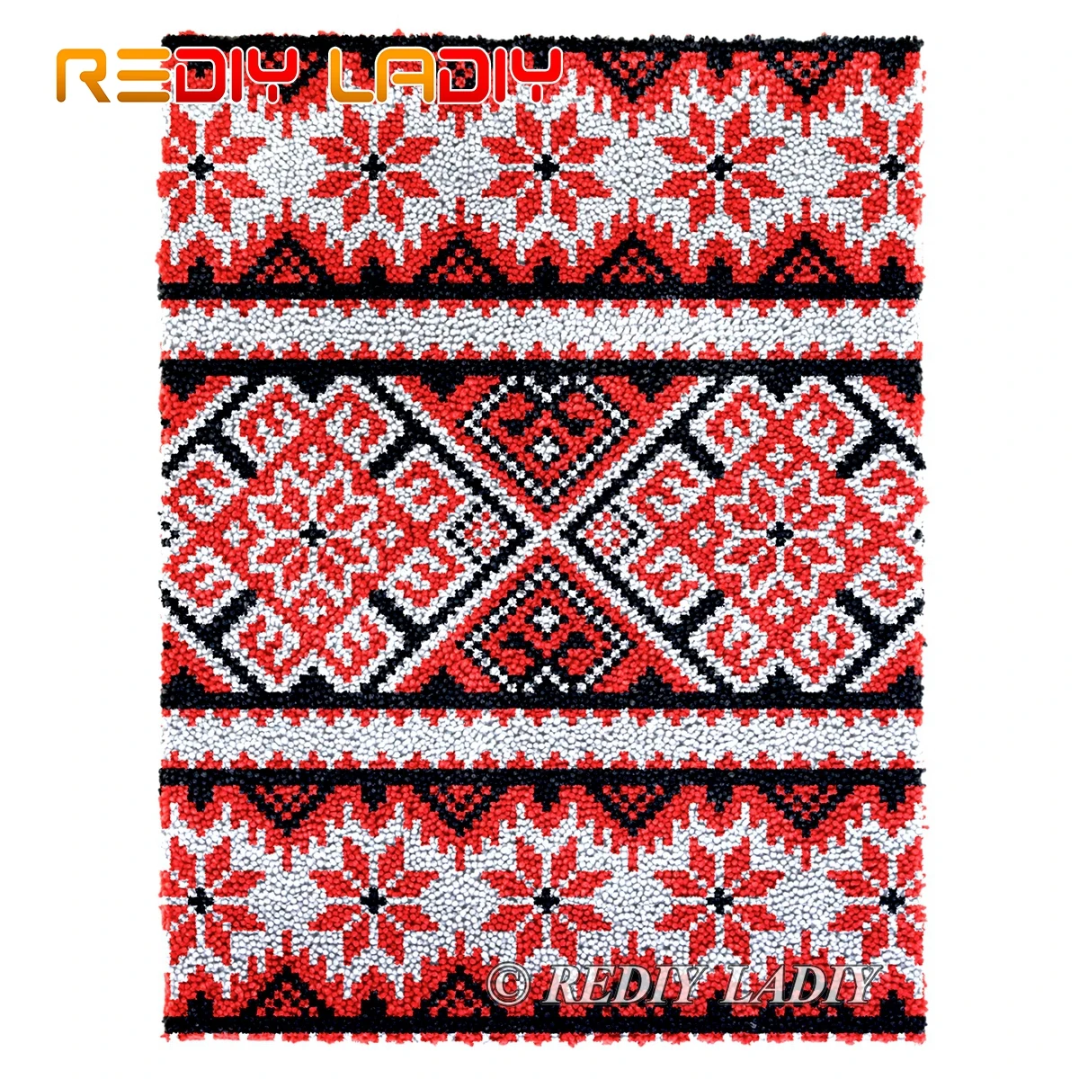 

Крюк с защелкой Наборы DIY ковер с геометрическим рисунком L Плюшевые настенные наборы гобеленов Наборы крючком коврик из толстой пряжи поду...