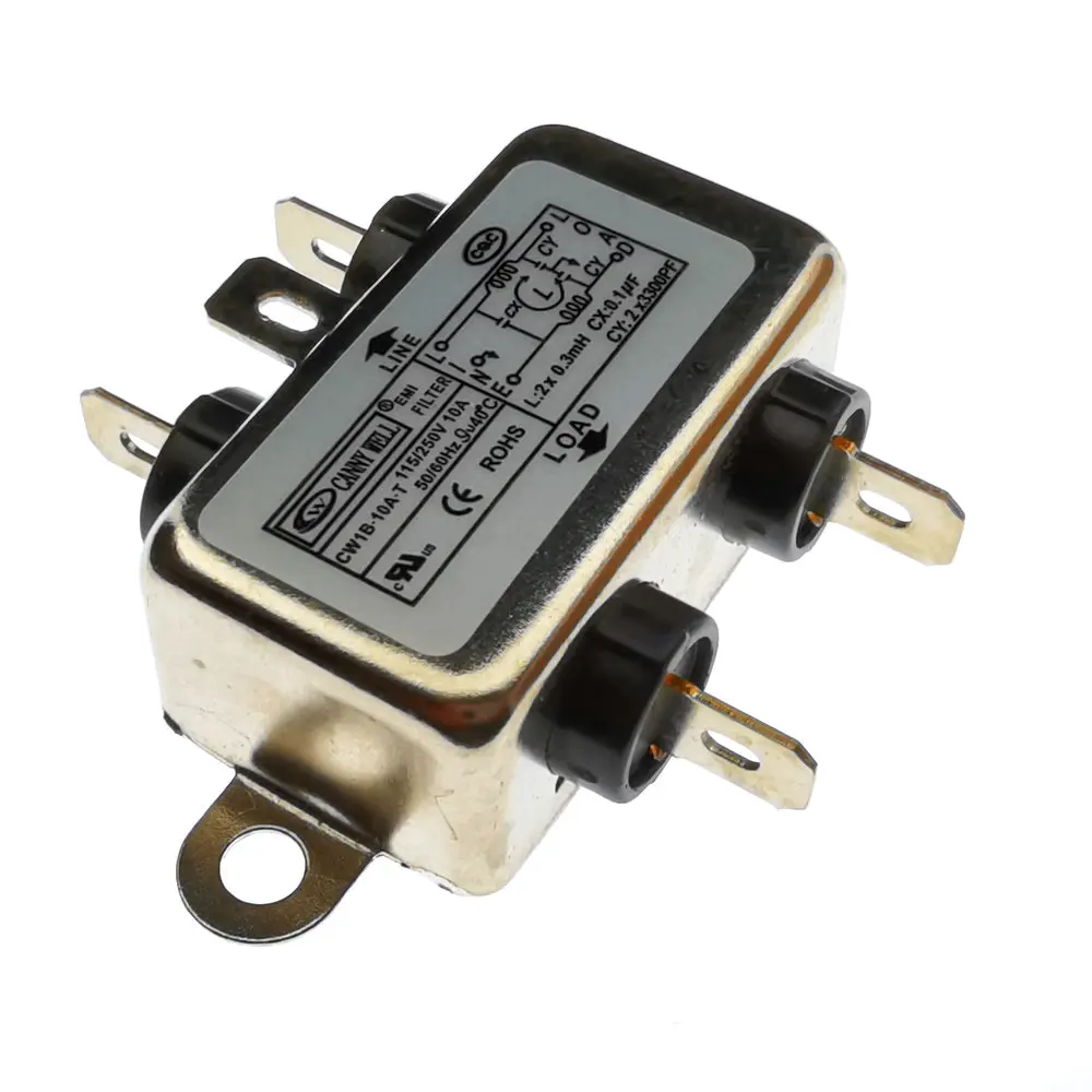 5 шт. новый оригинальный электромагнитный фильтр CW1B 10 А 115 в 250 В 50/60 Гц |