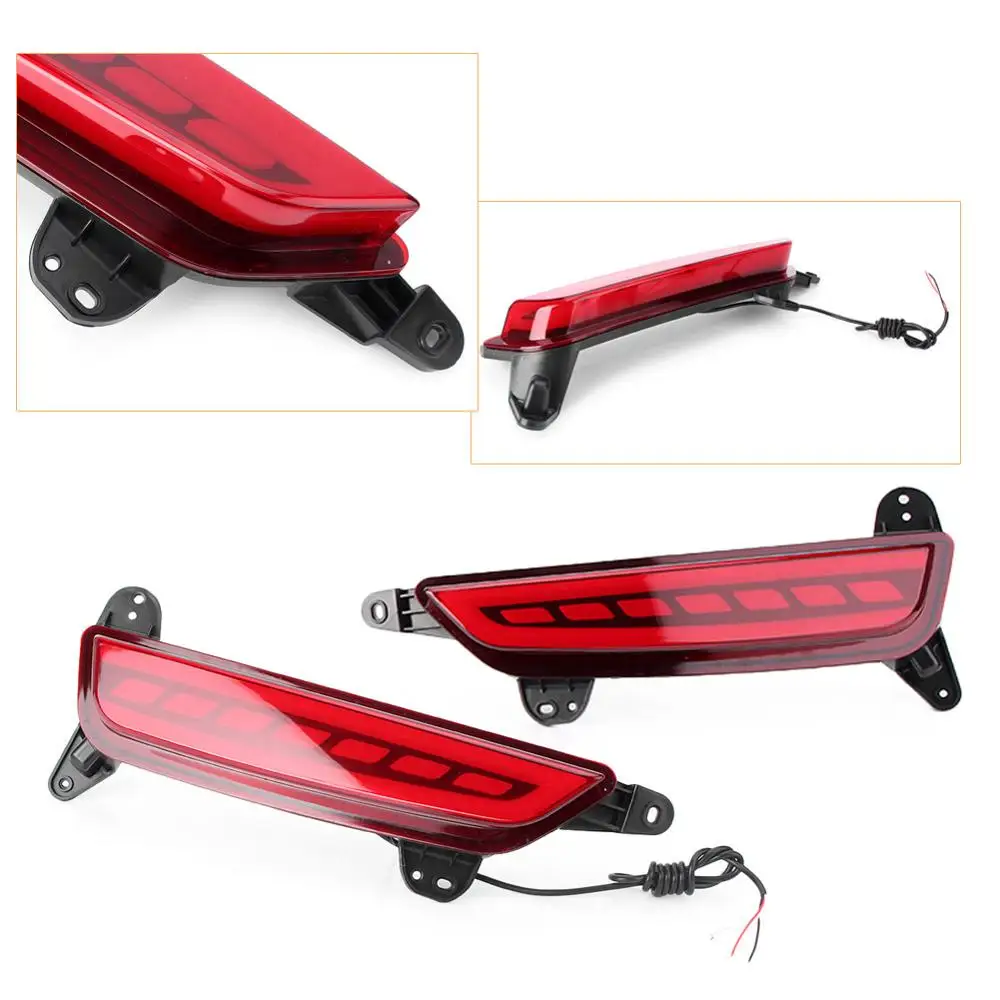 LUCKMART тормозной задний светильник Светодиодный отражатель бампера красный