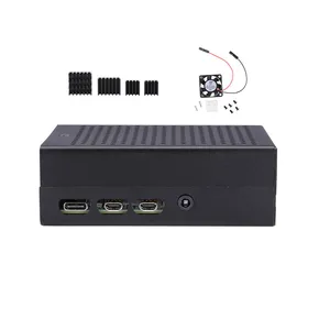 Новый Raspberry Pi 4 Модель B, Комплект вентиляторов для чехла, алюминиевый корпус, охлаждающий вентилятор, радиатор