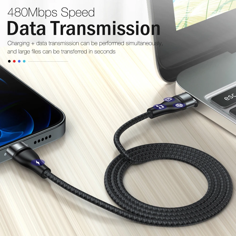 PD 20 Вт USB C кабель для iPhone 13 12 11 Pro Max XR XS X 8 10 Apple MacBook iPad 2 м USBC к iOS Провод зарядное