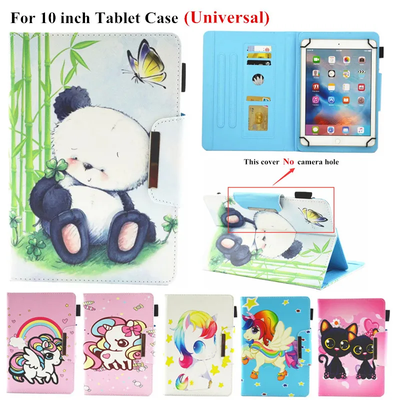 Чехол для планшета 10 1 дюйма универсальная Складная подставка с милой пандой