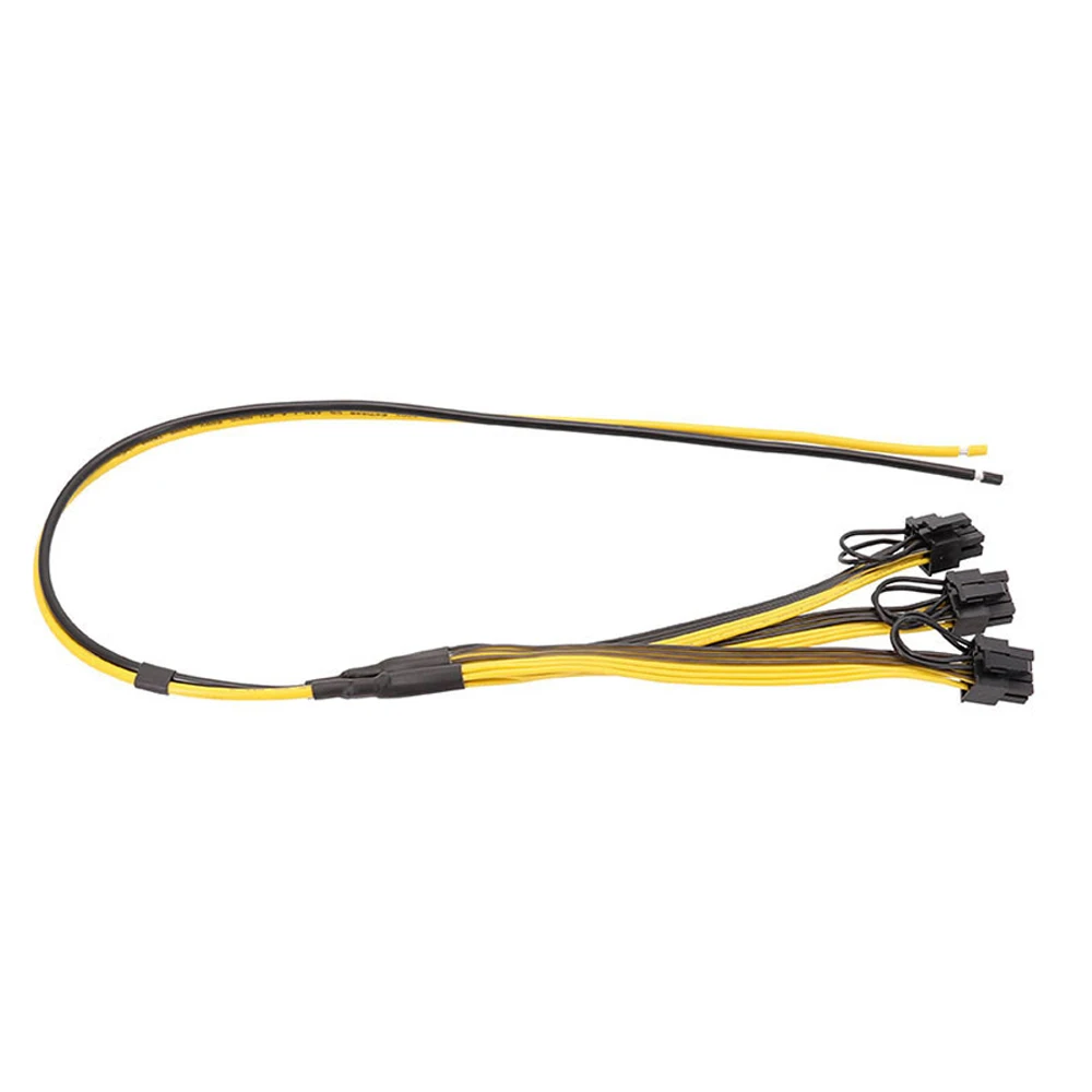CHIPAL 70 см 3*6 + 2 8Pin кабель источника питания разделительный провод шнур 12AWG 50