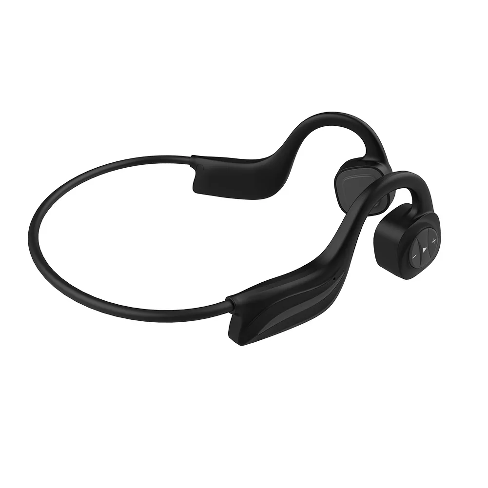 

Portable 8G Memory Waterproof ABS Hands Free Bone Conduction Bluetooth Headset Mini Wireless Running Open Ear Noise Reduction