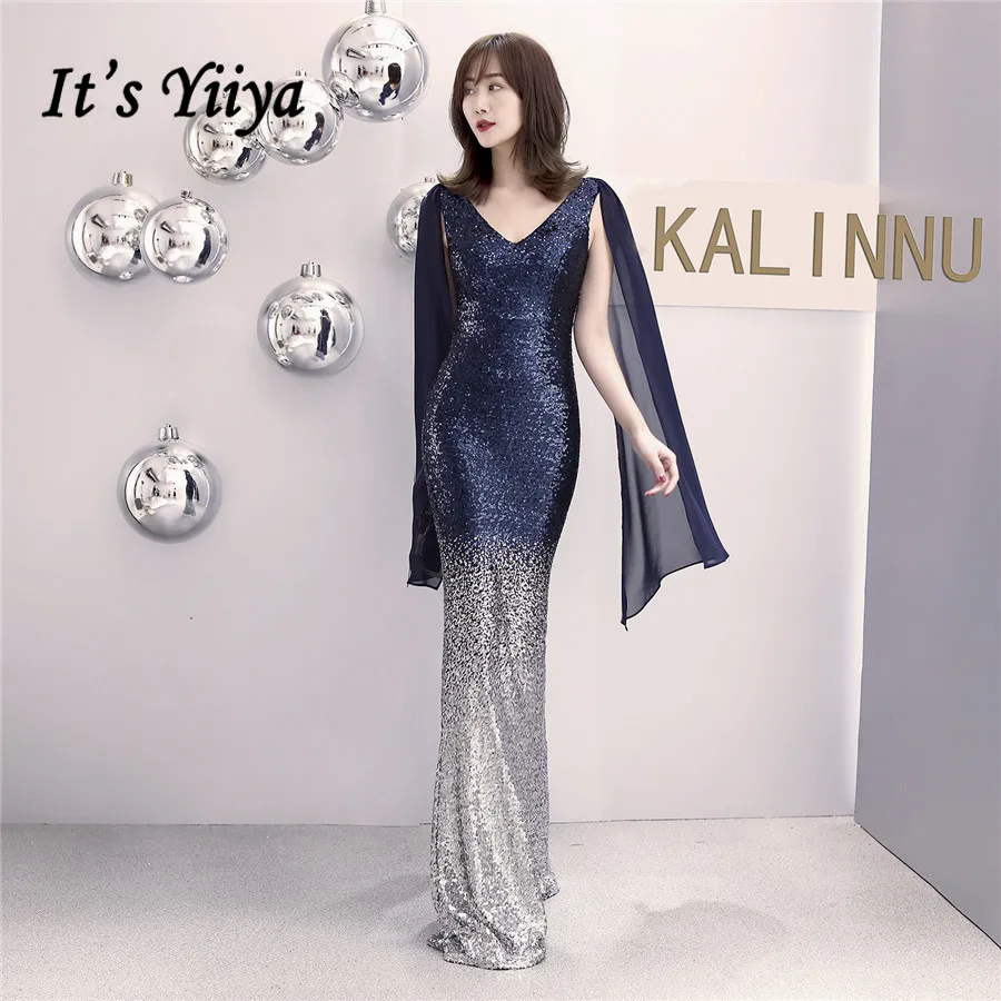 Женское вечернее платье без рукавов It's Yiiya розовое до пола с блестками и юбкой