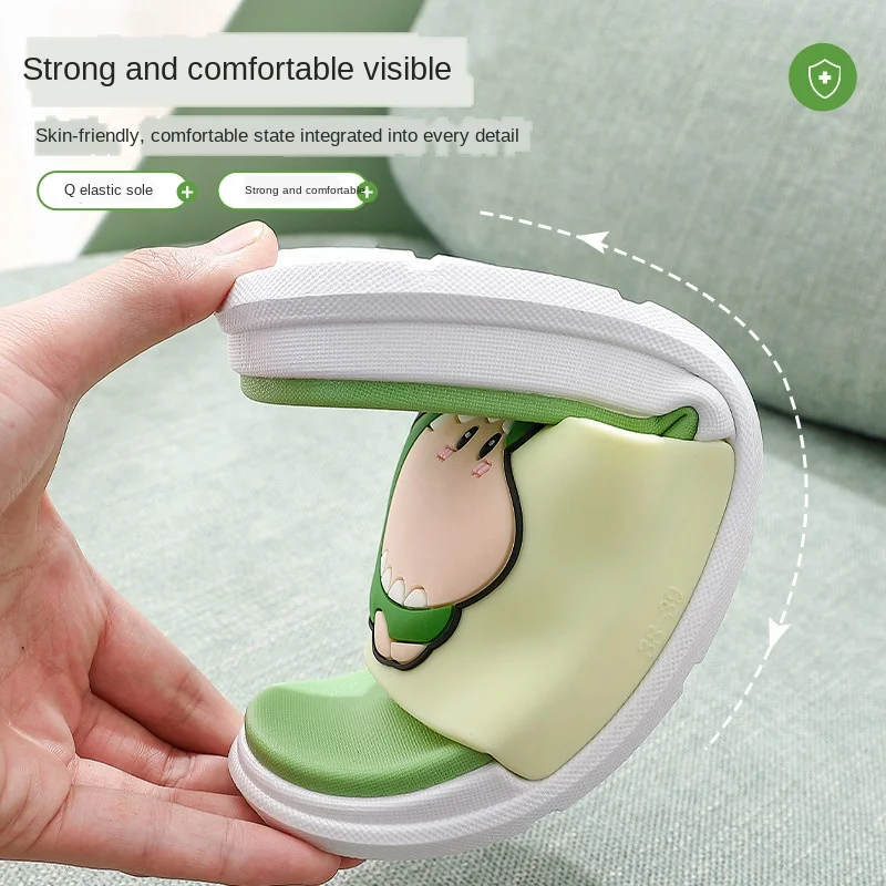 Домашние тапочки Женская одежда Летние домашние с милым рисунком Нескользящие