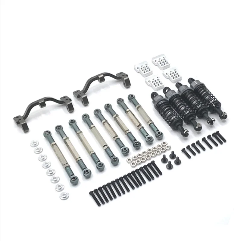 

WPL C14 C24 Henglong, Feiyu JJRC RC Car, Metal Upgrade Parts, Tie Rod Holder, Tie Rod, Shock Absorber, 3 Piece Set