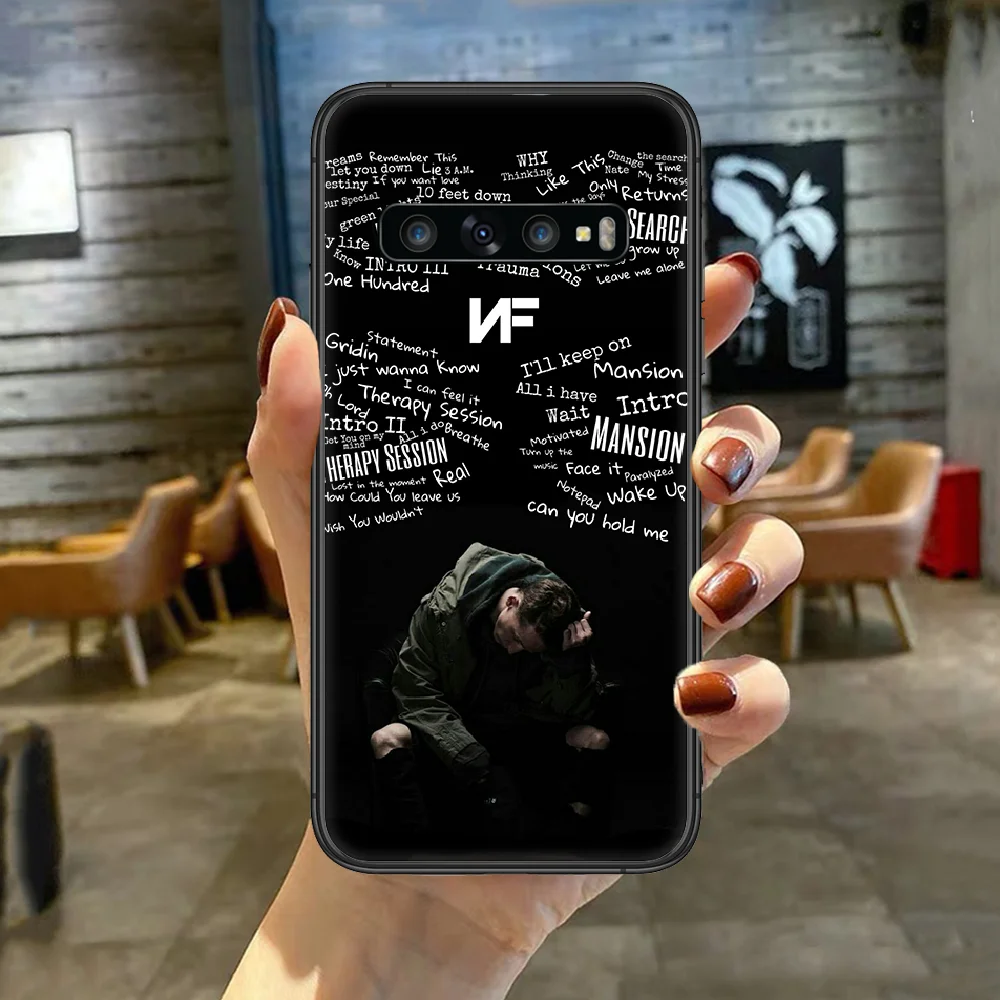 

Rapper NF Phone Case Cover For For SamSung Galaxy S Note 7 8 9 10 20 Uitra Plus E Lite Black black Funda Trend Shell Tpu Cover