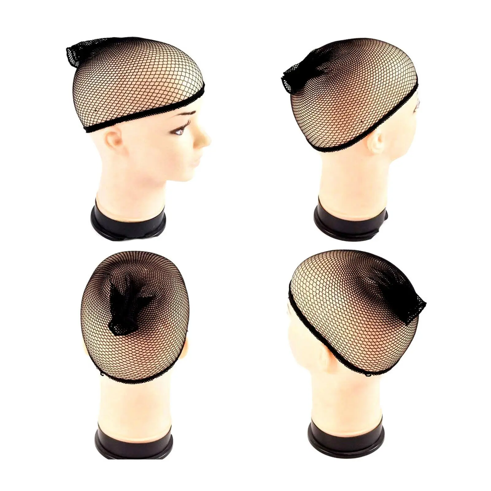 Elastic Mesh Net Wig Caps Fishnet Liner Stocking Sleep for Open End Cap Long and Short Hair | Дом и сад