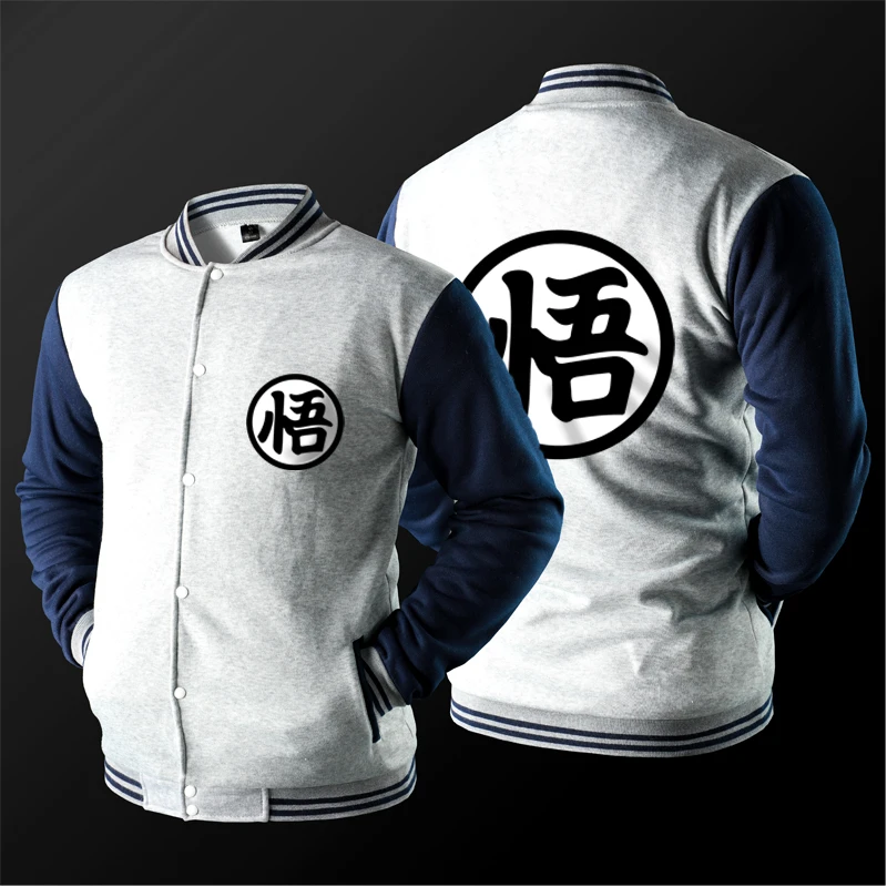 

2021 Spring Autumn New Anime Cosplay Baseball Jacket Coat College Casual Long Sleeve Outdoor Sports Zipper Sweatshirt