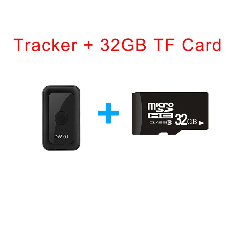 with 32GB TF Card Мини gps-трекер для поиска детей Магнитный Wi-Fi/LBS локатор реального времени удаленное прослушивание автомобиля ребенок автомобиль для животных дети анти потери смарт-устройство - Цвет: with 32GB TF Card