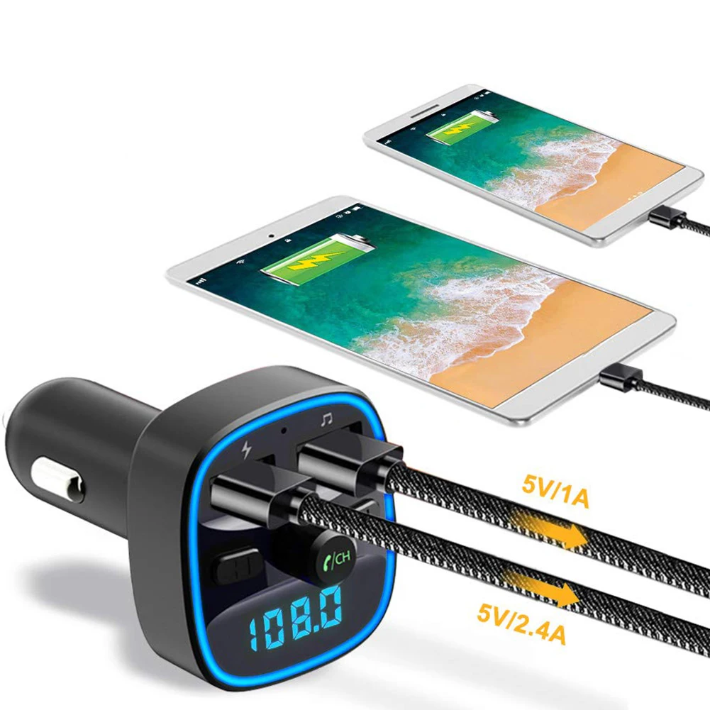 Car MP3 Player Bluetooth Handsfree USB Charger FM Transmitter Radio Adaptor Automobile carros Interior New Hot Accessories