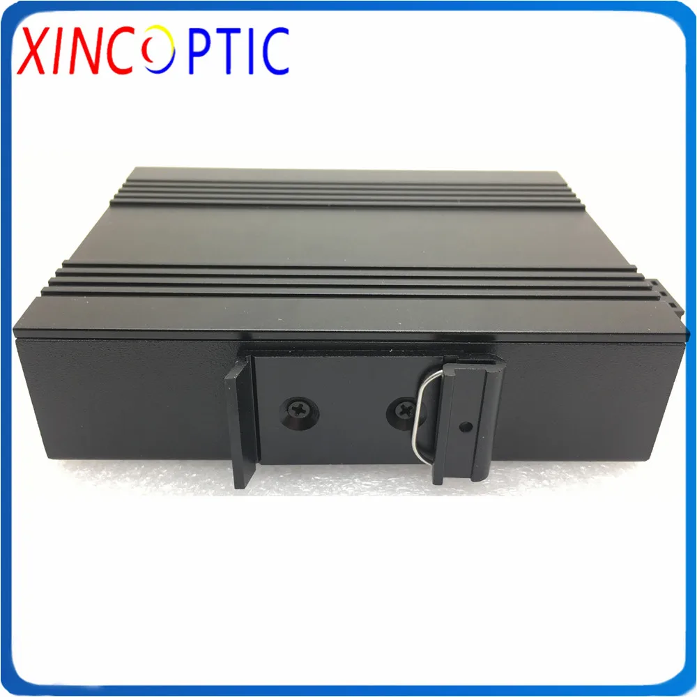 4POE IEEE802.3af/at + 1 одно волокно SM 1310 нм 20 км SC 100 м промышленный PoE