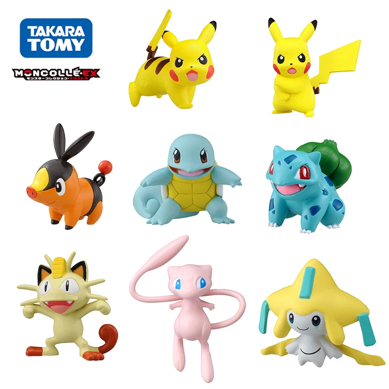 Игрушечная мини фигурка Takara Tomy Pokemon Pikachu monклей EX Sun Moon 3 5 см|Игровые фигурки и