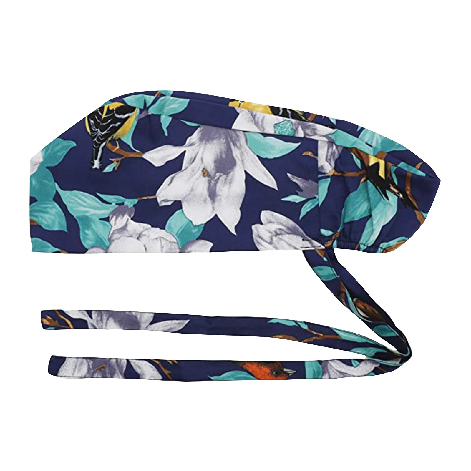 

Men's and Women's Nurse Cap Operating Room Pharmacy Nursing Laboratory Pet Shop Floral Print Bouffant Hat With Sweatband 2021