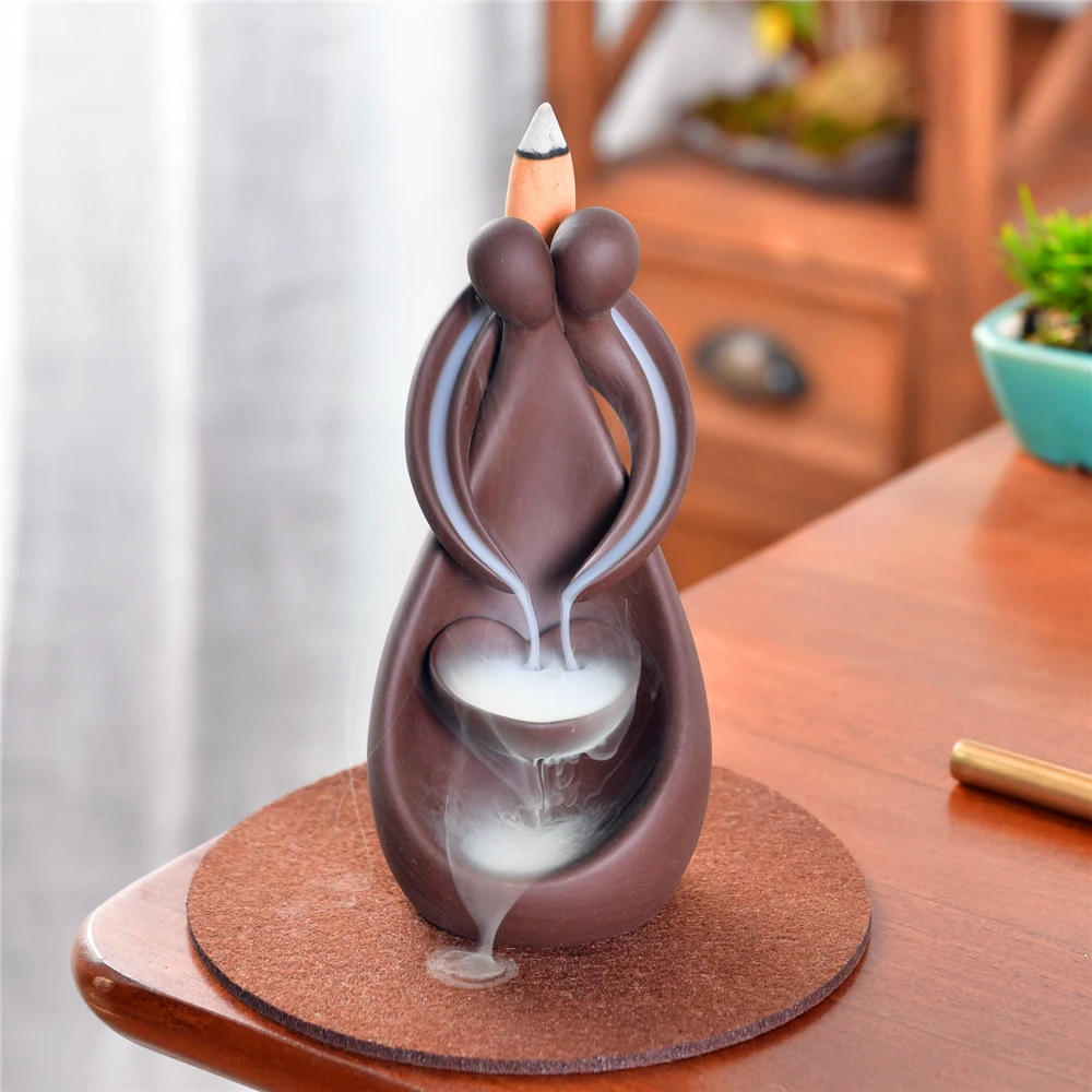 Керамическая курильница для благовоний Blackflow с 20шт специальный подарок