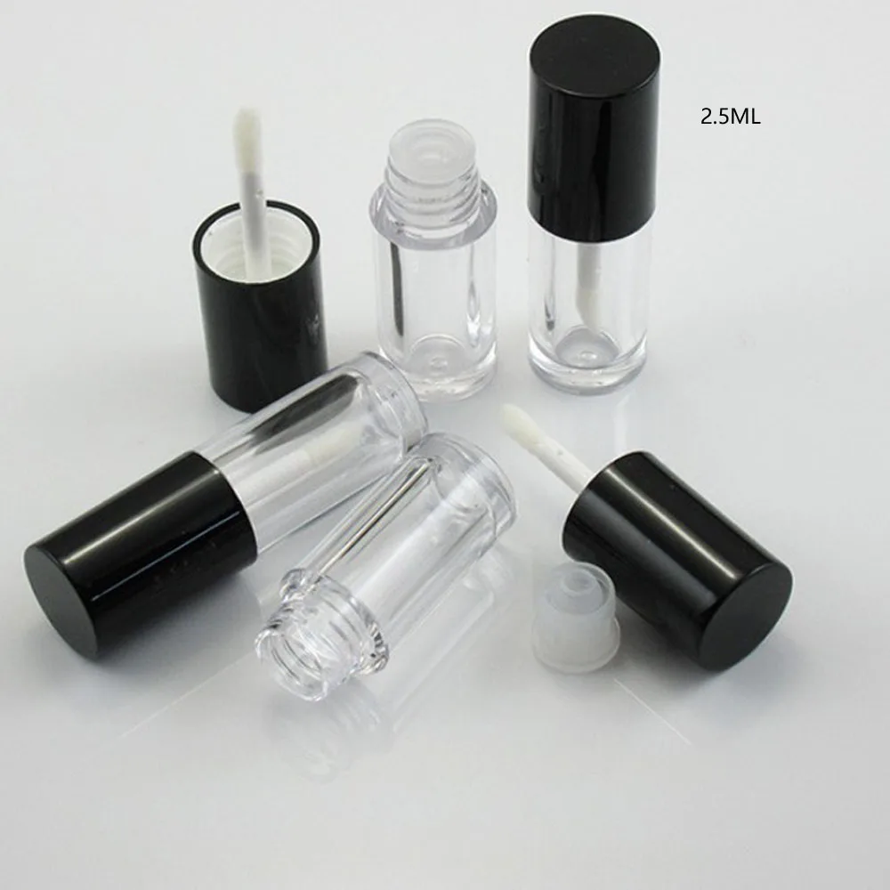 2 5 мл прозрачные мини Косметические пустые ресницы блеск для губ трубка подводка