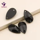 YANRUO 3230 Drop Jet стеклянные черные сшитые стразы кристаллы для рукоделия термоклейкие блестки на ткани
