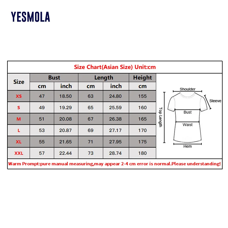 

YESMOLA Cotton Tee Shirt Pure Basic T Shirt Men Tshirt Women Harajuku Unisex Casual Summer Advertising Shirt Custom Logo