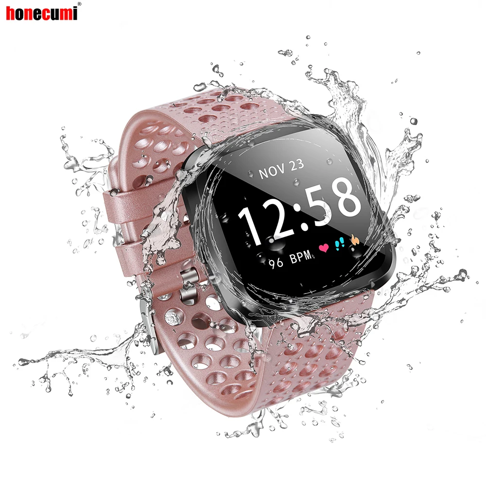(VS) Honecumi для Fitbit Versa Смарт часы с заменой ремешка браслет ремешок Smartwatch спортивные