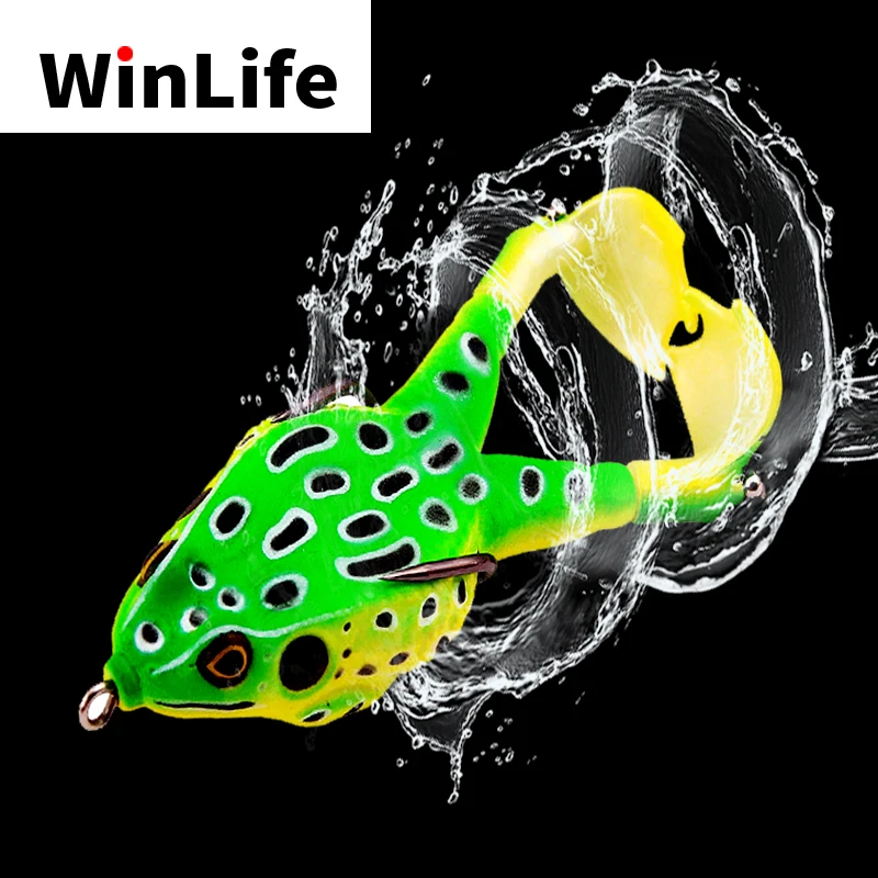 Winlife Thunder Frog двойной пропеллер мягкие приманки приманка для головы рыбной ловли