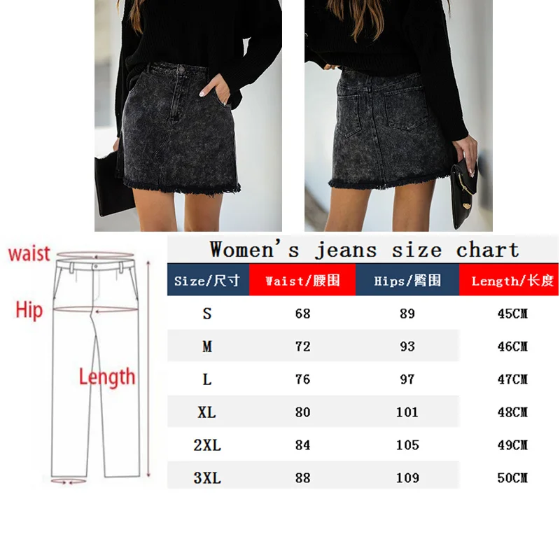 

Women Summer Black Solid Casual High Waist Elastic Force Mini Pencil Denim Skirts High Street Pockets Button Jeans Skirt