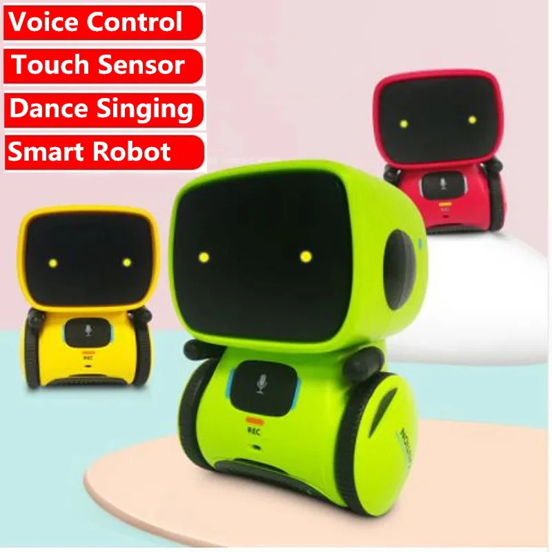 

Intelligent Robot Cute Toy Smart Dialogue Robots With Singing Dance Voice Command Touch Control Toys Recording Robot Kids Gifts