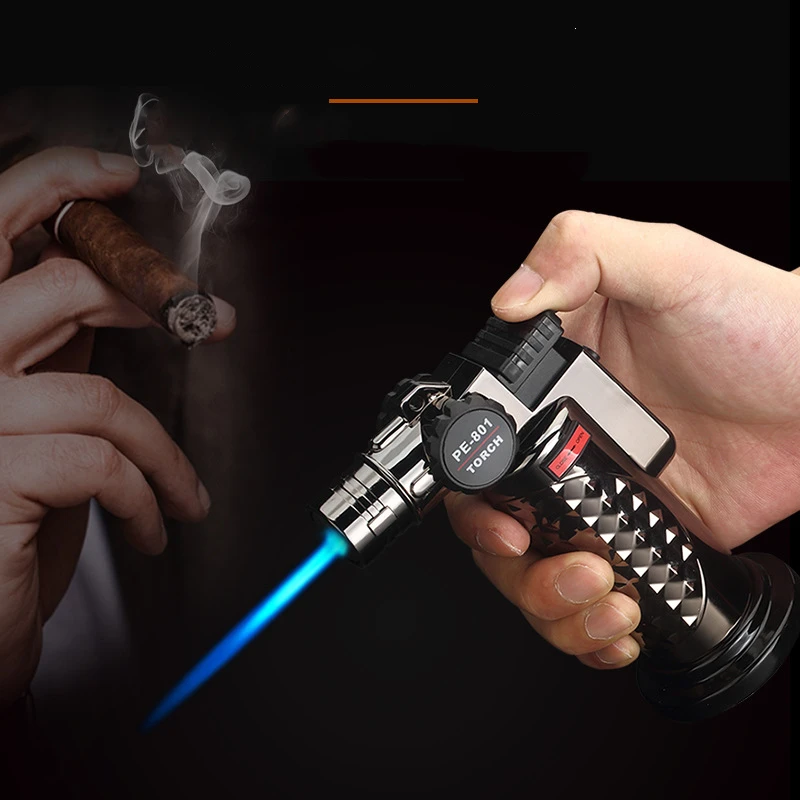 Зажигалка для сигар турбо компактная бутан 2 струи факел зажигалка 1300C