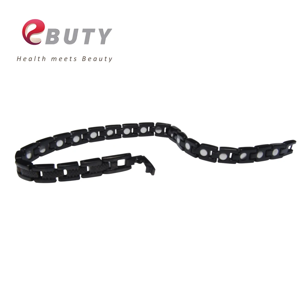 Черный титановый браслет EBUTY для влюбленных подарок модные ювелирные изделия