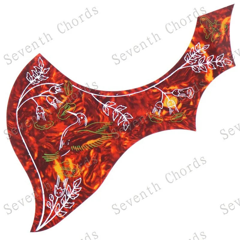 60 шт. Акустическая Гитара Pickguard Pick Guard антицарапная пластина с цветком Колибри
