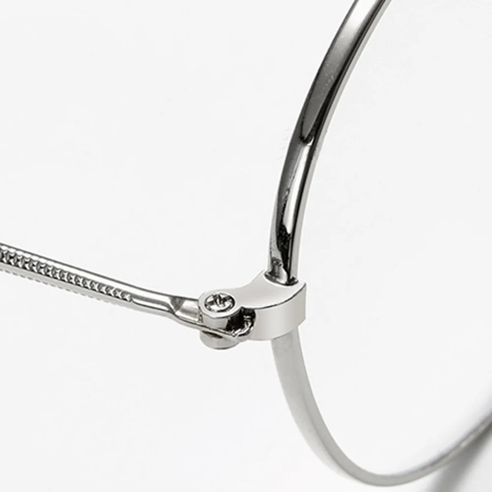 Винтаж ретро круглые металлические оправы очков Для женщин мужчин анти синий луч