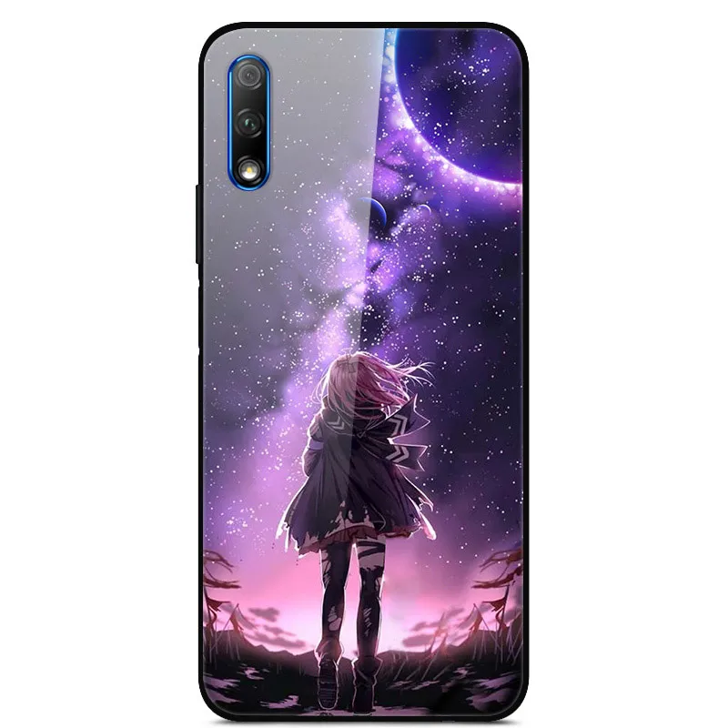 Роскошный чехол для huawei Honor 9X, чехол из закаленного стекла, силиконовый чехол для телефона huawei Honor 9X X9 9 X, чехол s для Honor 9X - Цвет: 30