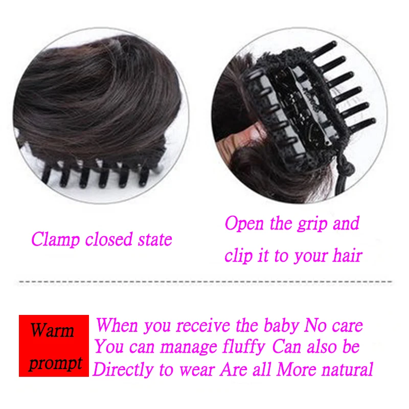 XUANGUANG модный зажим для волос пучок кудрявый химическое волокно