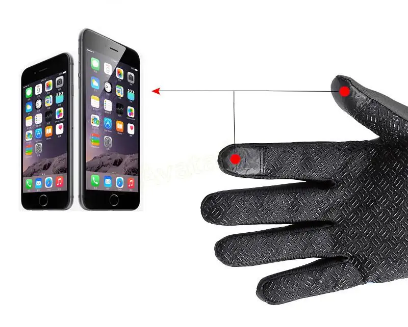 Полный палец Сенсорный Экран зимние спортивные ветрозащитные капри для девочек