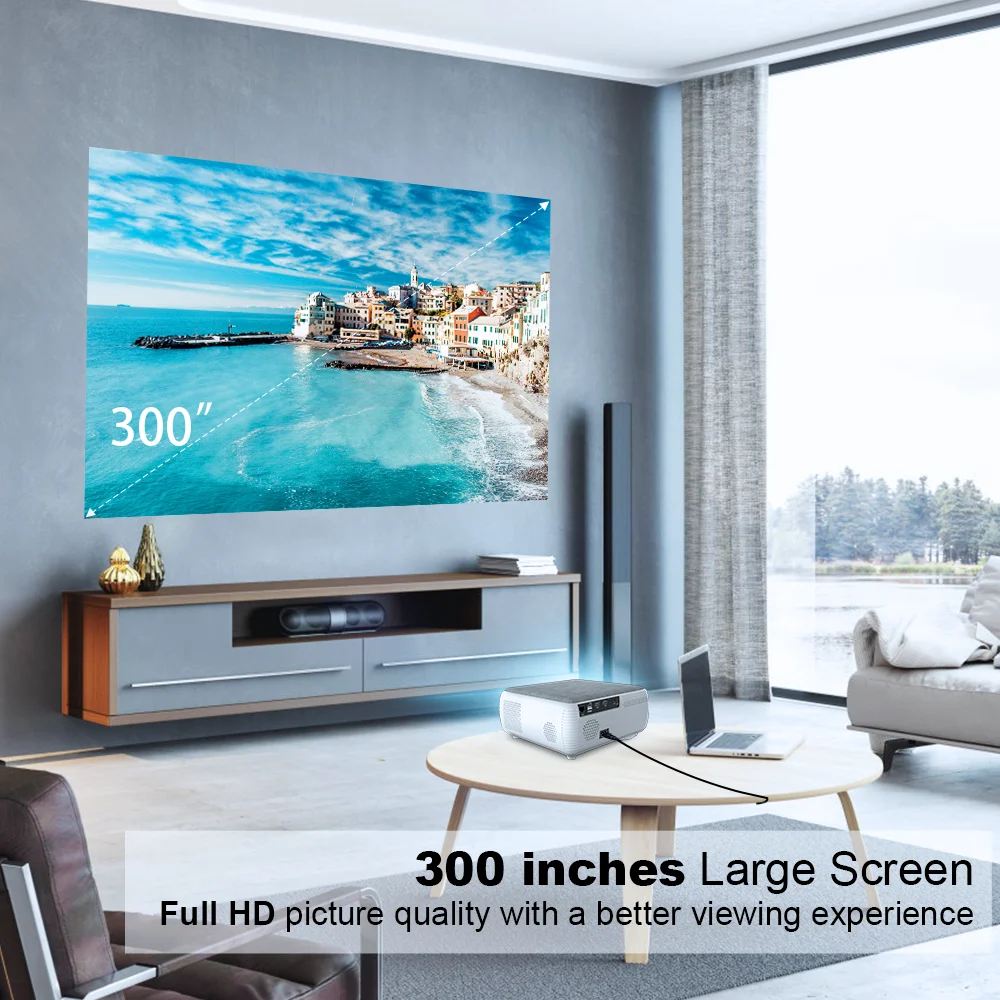 Salange P88 проектор Full HD 1080P домашний кинотеатр 7000 люмен Android Video Beamer для телефона